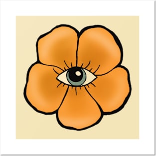 Eye Flower Posters and Art